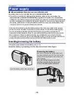 Предварительный просмотр 10 страницы Panasonic HC-V230 Operating Instructions Manual