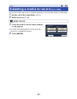 Предварительный просмотр 22 страницы Panasonic HC-V230 Operating Instructions Manual