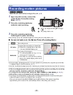 Предварительный просмотр 23 страницы Panasonic HC-V230 Operating Instructions Manual