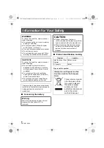 Preview for 2 page of Panasonic HC-V250 Basic Operating Instructions Manual