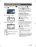 Preview for 21 page of Panasonic HC-V260 Basic Operating Instructions Manual