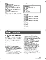 Preview for 33 page of Panasonic HC-V260 Basic Operating Instructions Manual