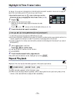 Preview for 73 page of Panasonic HC-V270 Owner'S Manual