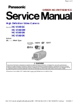 Panasonic HC-V385GC Service Manual preview