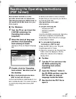 Preview for 27 page of Panasonic HC-V500 Basic Operating Instructions Manual