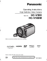 Panasonic HC-V500 Operating Instructions Manual preview