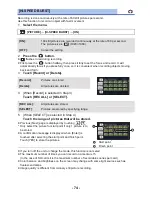 Preview for 74 page of Panasonic HC-V520K Owner'S Manual