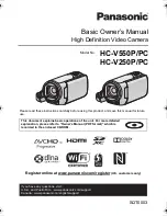 Panasonic HC-V550P Owner'S Manual preview