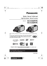 Panasonic HC-V550PC Basic Owner'S Manual preview