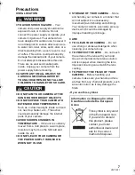 Предварительный просмотр 7 страницы Panasonic HC-V700 Owner'S Manual