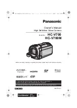 Preview for 1 page of Panasonic HC-V700M Owner'S Manual