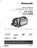 Preview for 1 page of Panasonic HC-V700MK Owner'S Manual