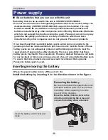 Preview for 9 page of Panasonic HC-V707 Operating Instructions Manual