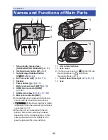 Preview for 6 page of Panasonic HC-V720K Owner'S Manual