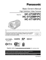 Preview for 1 page of Panasonic HC-V720P Basic Owner'S Manual