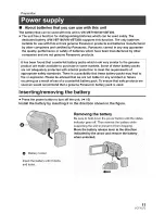 Preview for 11 page of Panasonic HC-V720P Basic Owner'S Manual