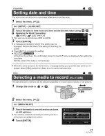 Preview for 17 page of Panasonic HC-V720P Basic Owner'S Manual