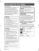 Предварительный просмотр 2 страницы Panasonic HC-V770 Basic Operating Instructions Manual