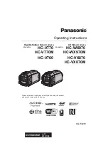 Panasonic HC-V770 Operating Instructions Manual предпросмотр