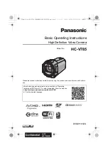 Preview for 1 page of Panasonic HC-V785 Basic Operating Instructions Manual