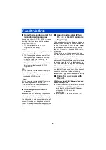 Предварительный просмотр 2 страницы Panasonic HC-V785 Operating Instructions Manual