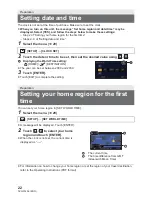 Предварительный просмотр 22 страницы Panasonic HC-V800 Basic Operating Instructions Manual