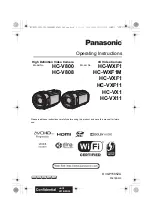 Panasonic HC-V800 Operating Instructions Manual preview