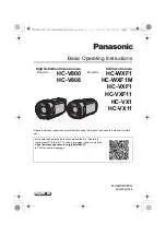 Panasonic HC-V808 Basic Operating Instructions Manual preview