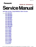 Panasonic HC-VX870PP Service Manual preview