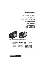 Panasonic HC-VX980 Operating Instructions Manual preview