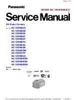 Предварительный просмотр 1 страницы Panasonic HC-VX980EB Service Manual