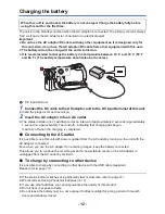 Предварительный просмотр 12 страницы Panasonic HC-VX981 Owner'S Manual