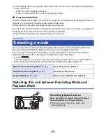 Предварительный просмотр 20 страницы Panasonic HC-VX981 Owner'S Manual