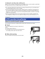 Предварительный просмотр 22 страницы Panasonic HC-VX981 Owner'S Manual