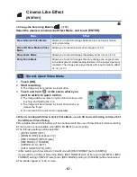 Предварительный просмотр 67 страницы Panasonic HC-VX981 Owner'S Manual