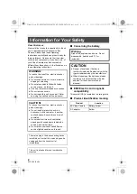 Preview for 2 page of Panasonic HC-VXF990 Basic Operating Instructions Manual