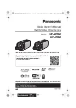 Preview for 1 page of Panasonic HC-W580 Basic Owner'S Manual