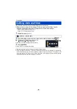 Preview for 21 page of Panasonic HC-W585 Operating Instructions Manual