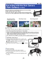 Предварительный просмотр 45 страницы Panasonic HC-W850 Owner'S Manual