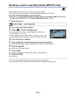 Preview for 110 page of Panasonic HC-W850 Owner'S Manual