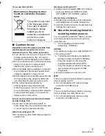 Preview for 7 page of Panasonic HC-W850P Basic Owner'S Manual