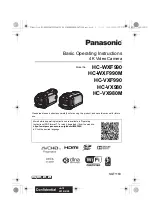 Предварительный просмотр 1 страницы Panasonic HC-WXF990 Basic Operating Instructions Manual