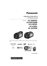 Panasonic HC-WXF995 Operating Instructions Manual preview