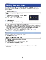 Preview for 27 page of Panasonic HC-X1000 Operating Instructions Manual