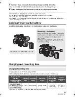 Preview for 21 page of Panasonic HC-X1000 Owner'S Manual