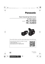 Panasonic HC-X1500 Basic Operating Instructions Manual предпросмотр