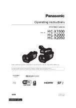 Preview for 1 page of Panasonic HC-X2050 Operating Instructions Manual