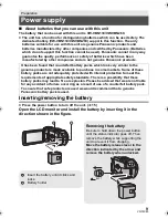 Preview for 9 page of Panasonic HC-X900 Basic Operating Instructions Manual