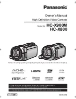 Panasonic HC-X900M Owner'S Manual preview