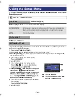 Preview for 34 page of Panasonic HC-X909 Operating Instructions Manual